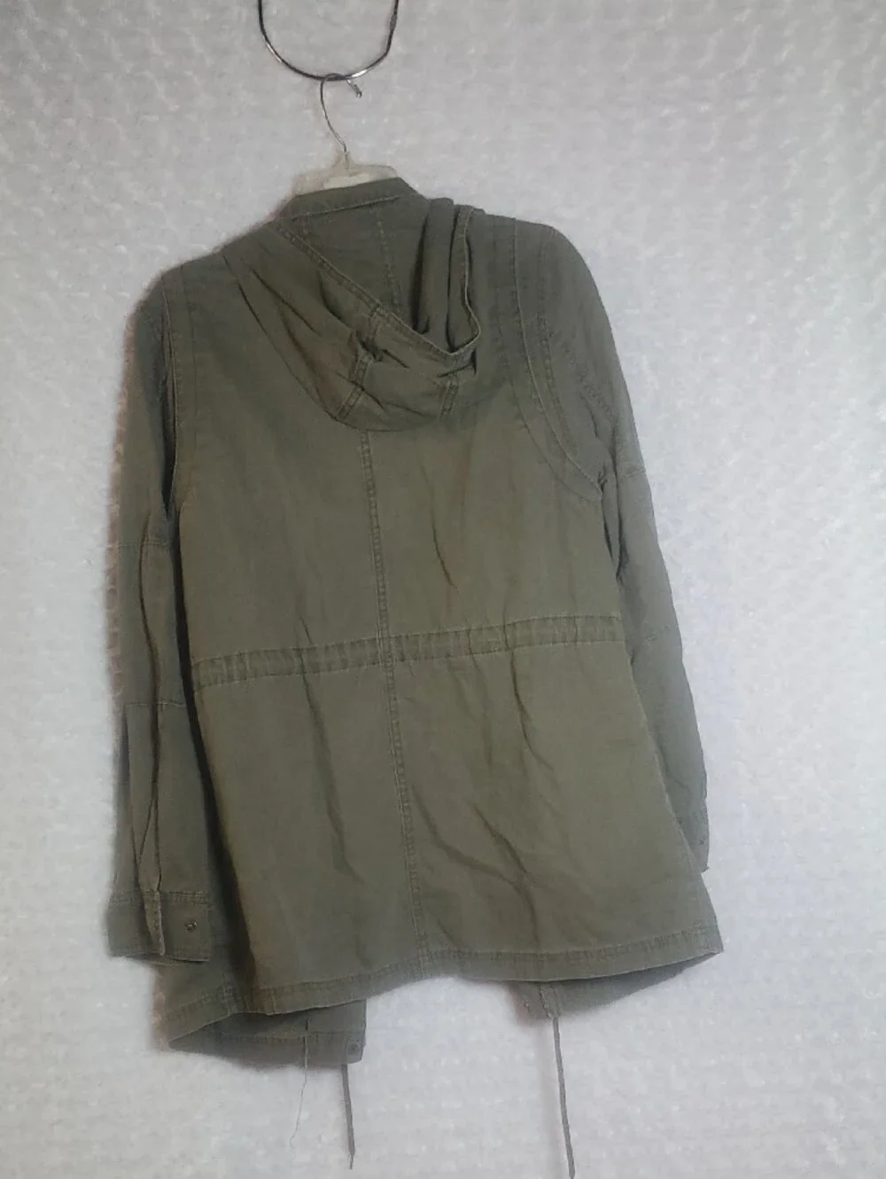 Universal Thread Army Green Utility Jacket with Drawstring Waist Size XL